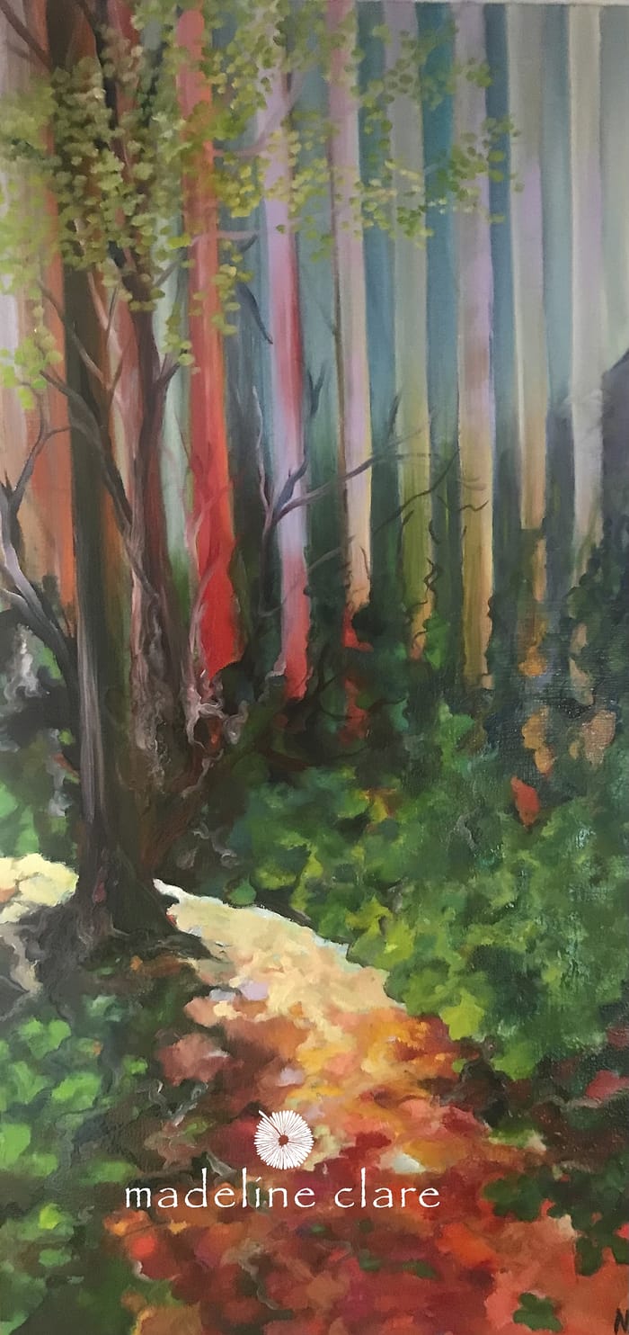 Madeline Clare A Way through the Woods, 30 x 60 cms - giclee fine art print sml